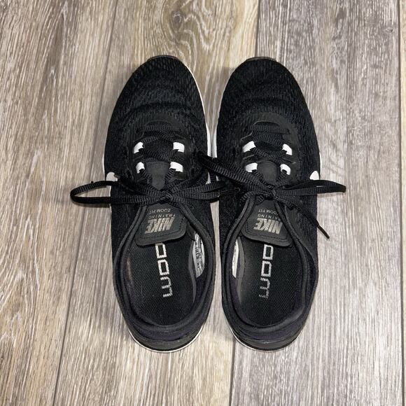 Nike Zoom Fit Running 704658-002 Women’s US Size 7.5 Black White Sneaker Shoes - Picture 8 of 11